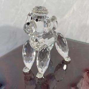 Vintage Swarovski Crystal Standing Poodle w/Box